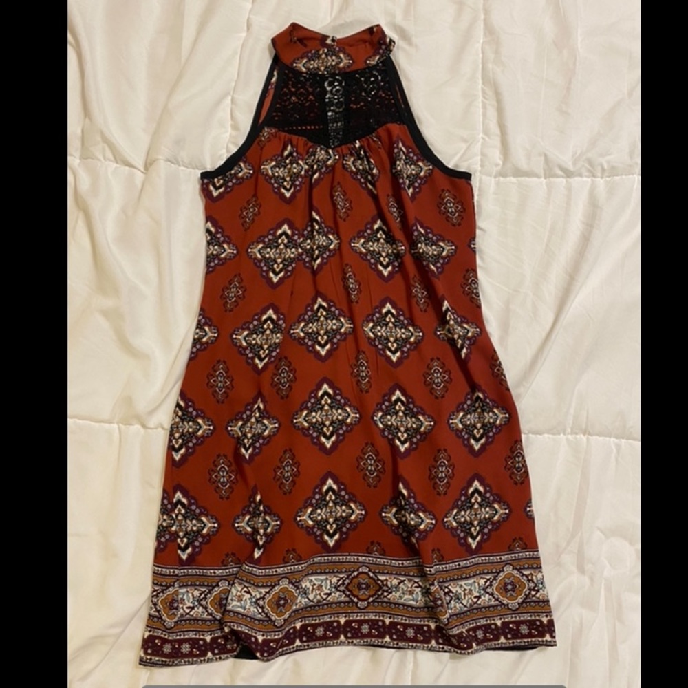High Neck sleeveless dress